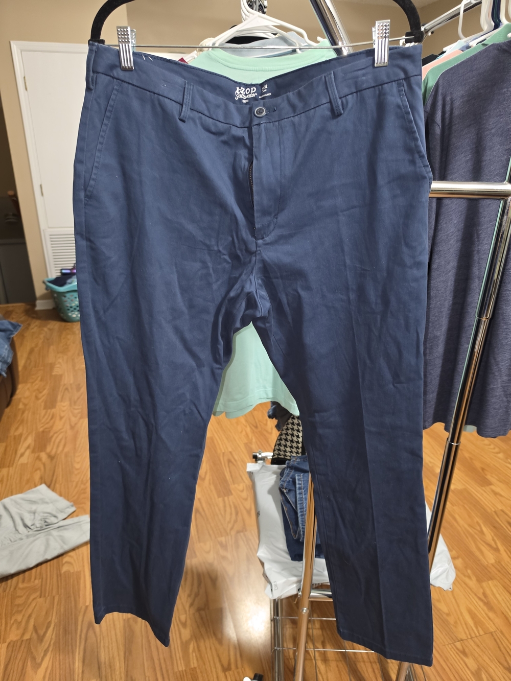 Izod Navy Blue Stretch Chino Pants